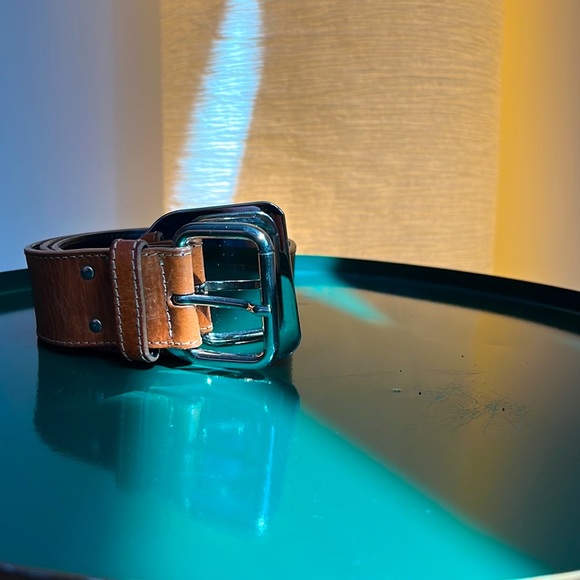 ESCADA | Sport Belt Silver Buckle Cognac Leather main image 4
